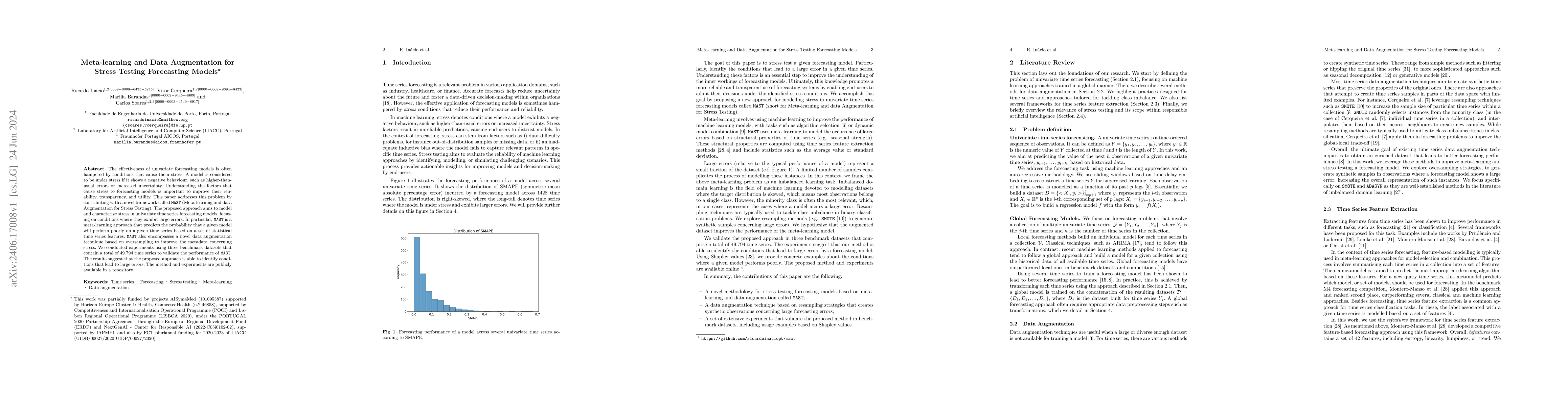 Thumbnail for Meta-learning and Data Augmentation for Stress Testing Forecasting
  Models