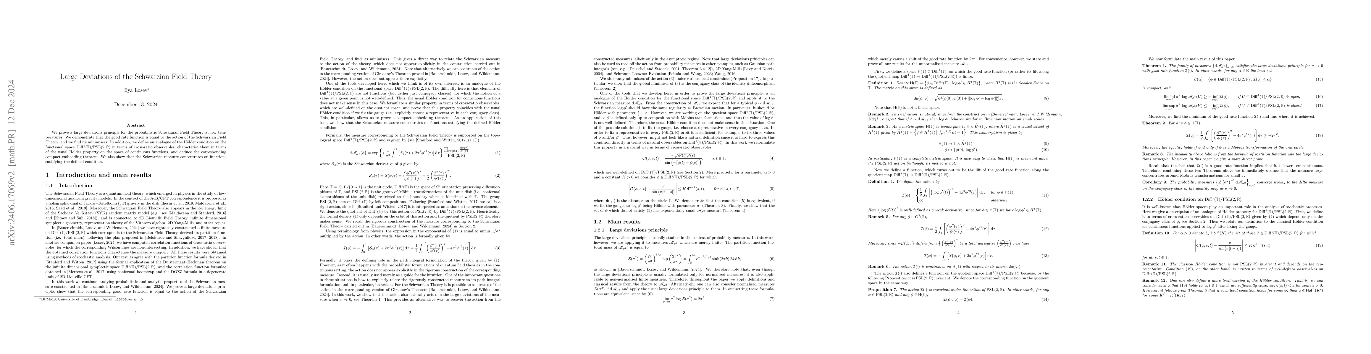 Thumbnail for Large Deviations of the Schwarzian Field Theory