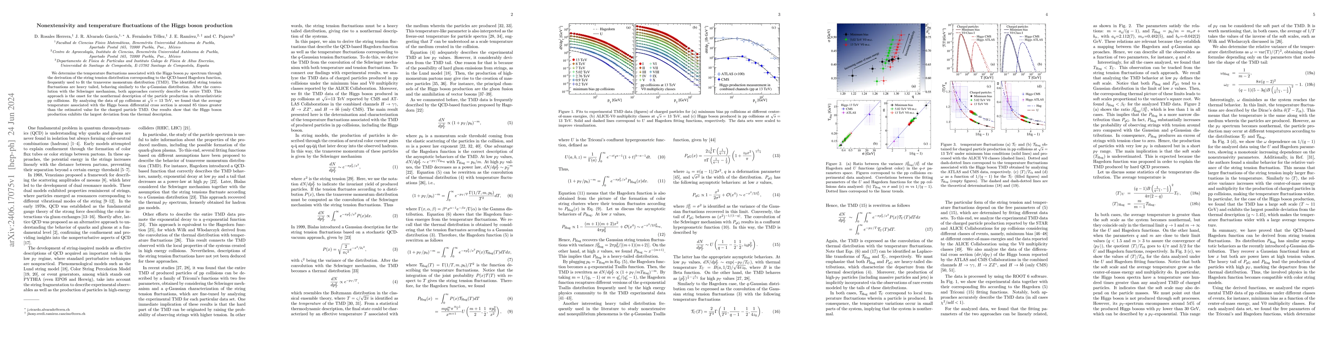 Thumbnail for Nonextensivity and temperature fluctuations of the Higgs boson
  production