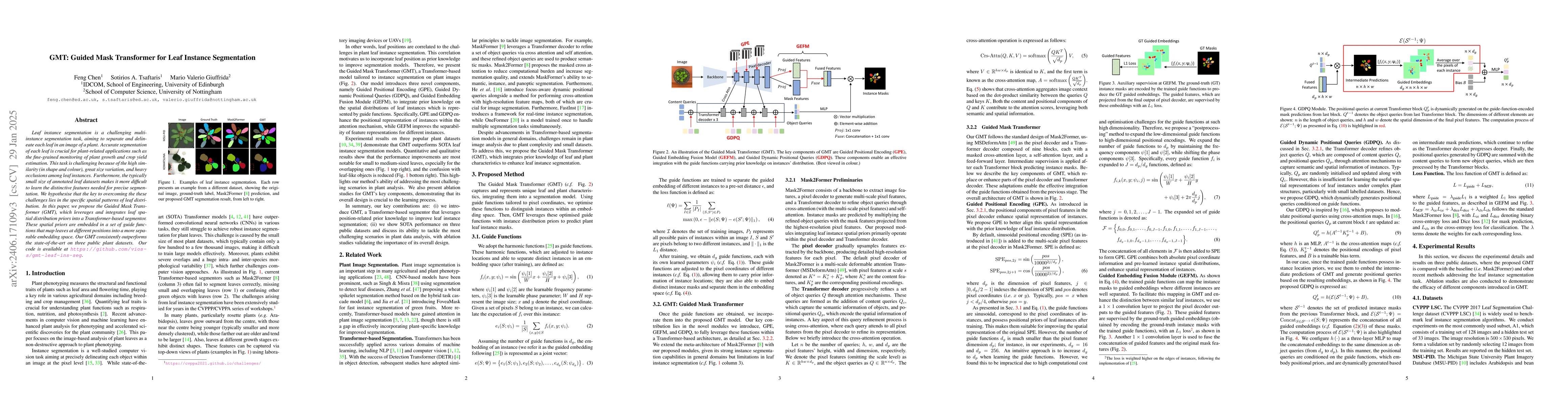 Thumbnail for GMT: Guided Mask Transformer for Leaf Instance Segmentation