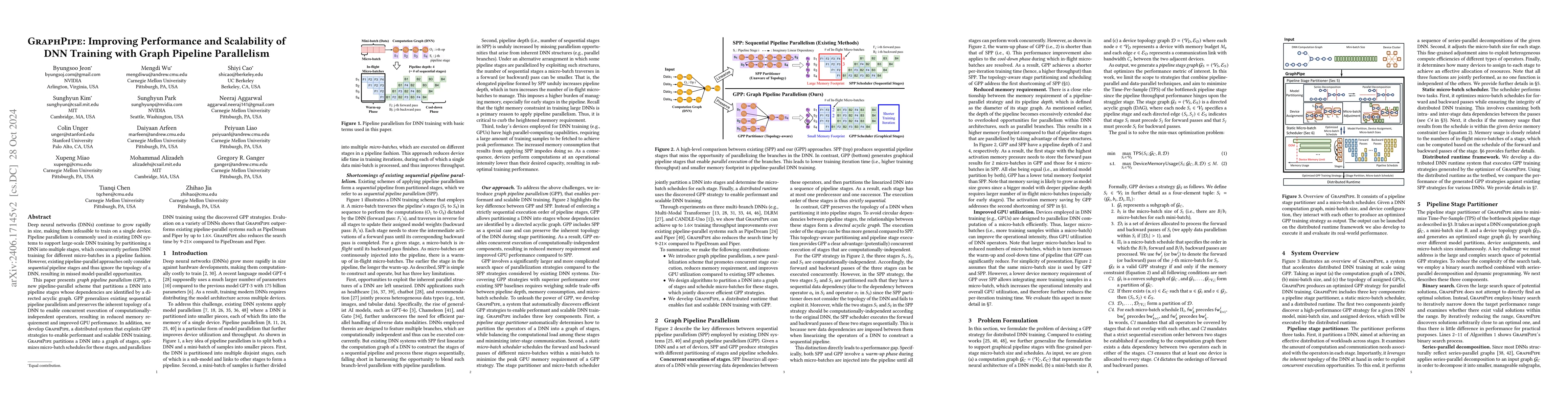 Thumbnail for GraphPipe: Improving Performance and Scalability of DNN Training with
  Graph Pipeline Parallelism