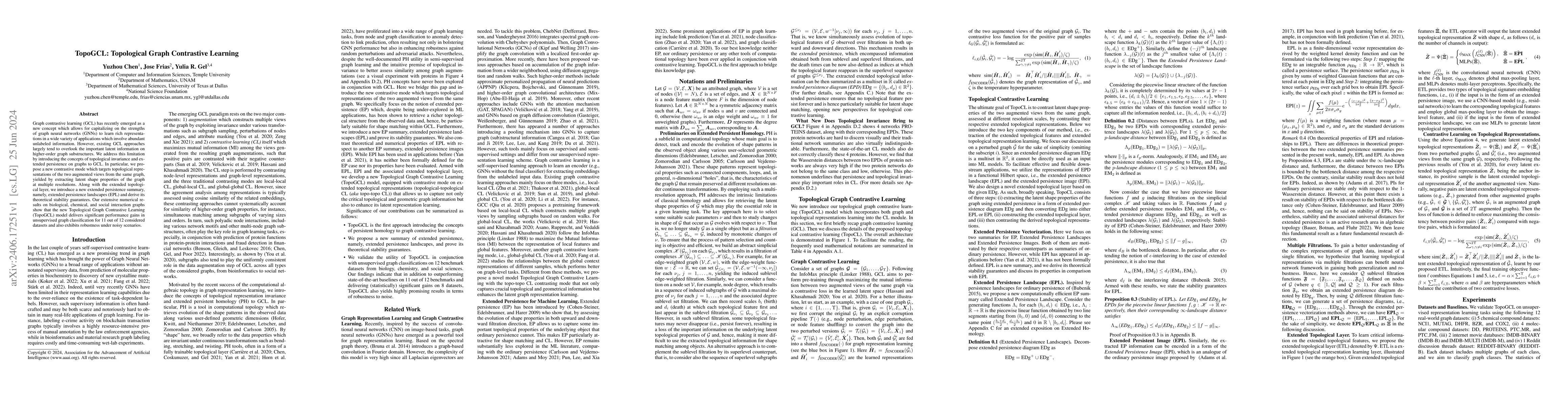 Thumbnail for TopoGCL: Topological Graph Contrastive Learning