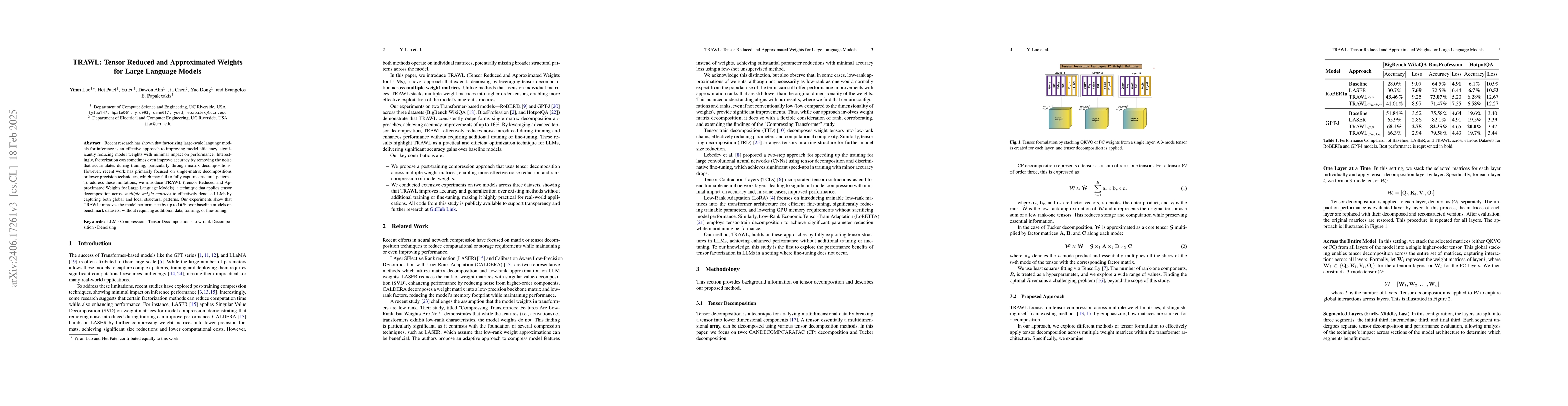 Thumbnail for TRAWL: Tensor Reduced and Approximated Weights for Large Language Models