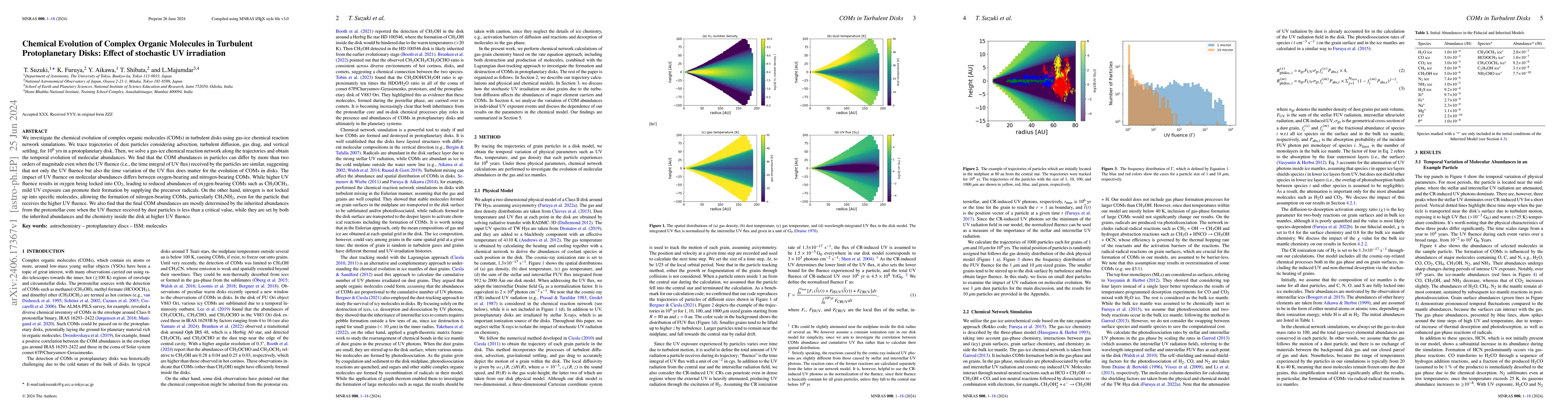Thumbnail for Chemical Evolution of Complex Organic Molecules in Turbulent
  Protoplanetary Disks: Effect of stochastic UV irradiation