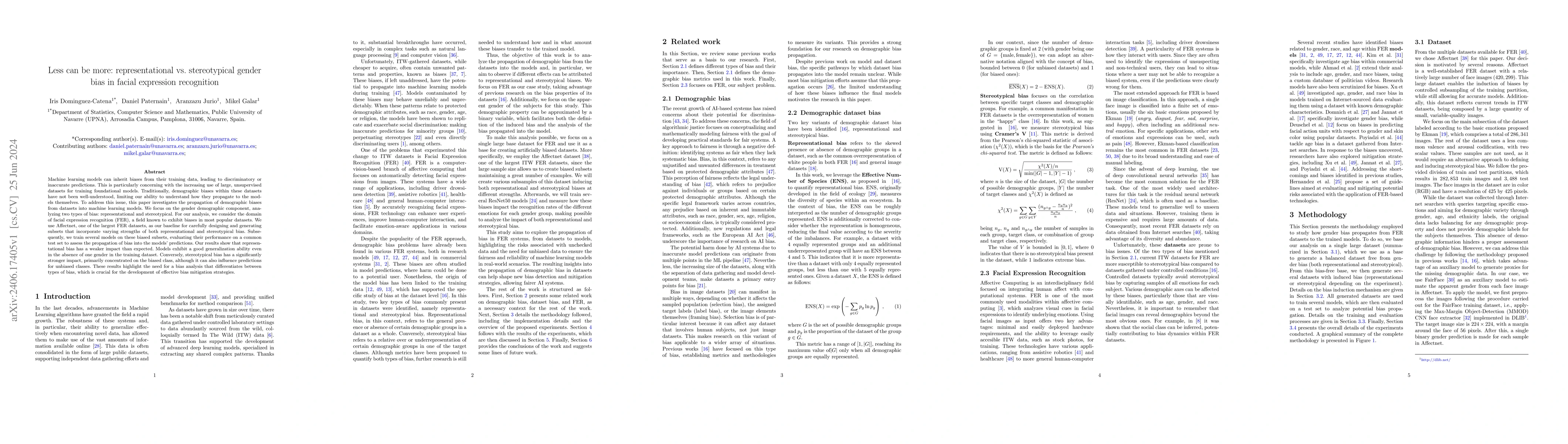 Thumbnail for Less can be more: representational vs. stereotypical gender bias in
  facial expression recognition