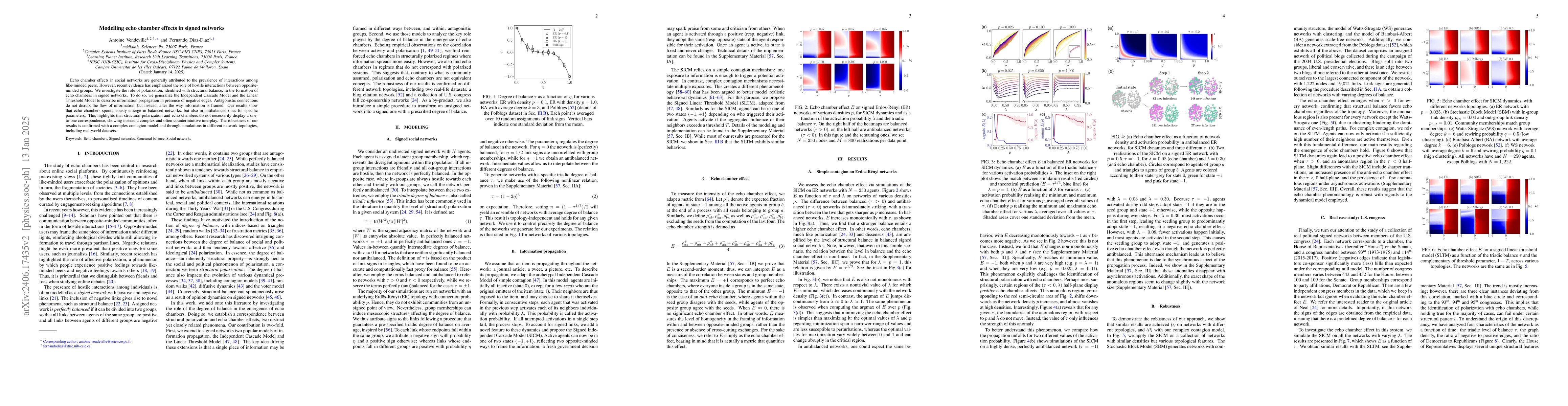 Thumbnail for Echo chamber effects in signed networks