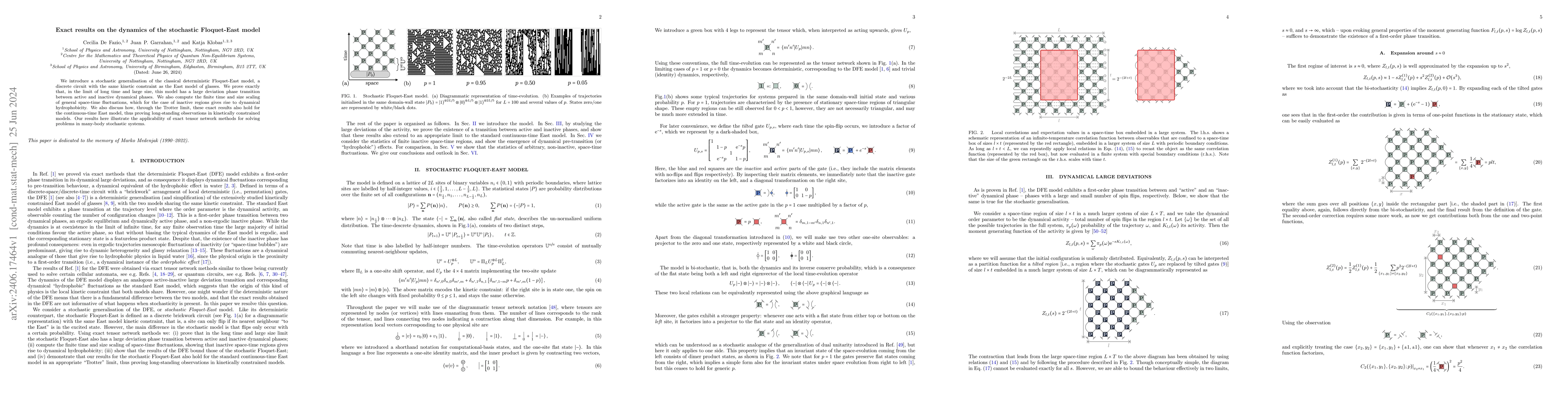Thumbnail for Exact results on the dynamics of the stochastic Floquet-East model