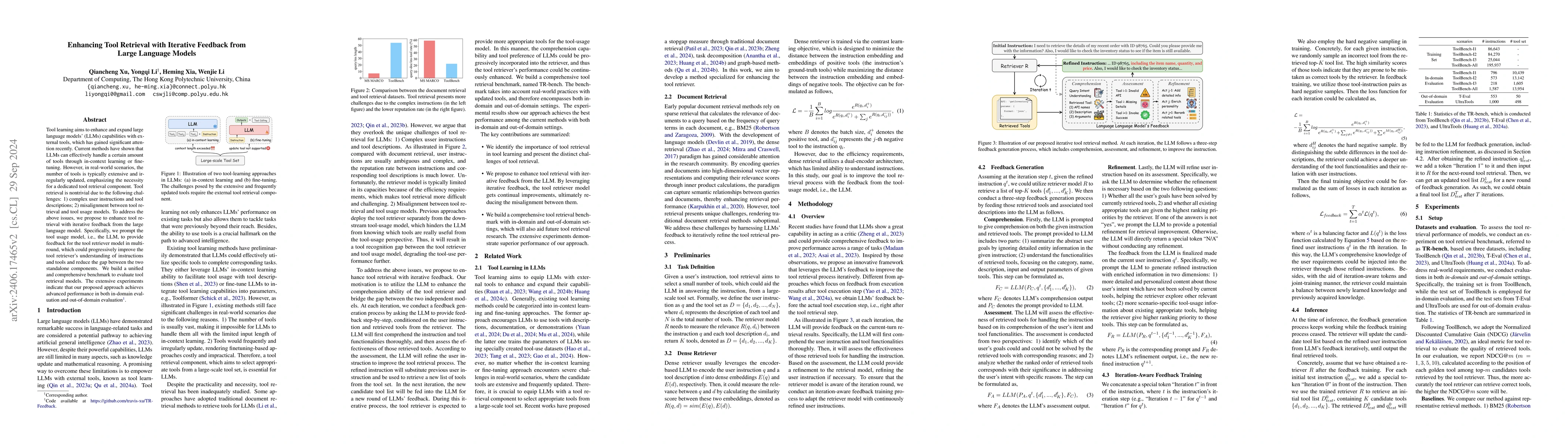 Thumbnail for Enhancing Tool Retrieval with Iterative Feedback from Large Language
  Models