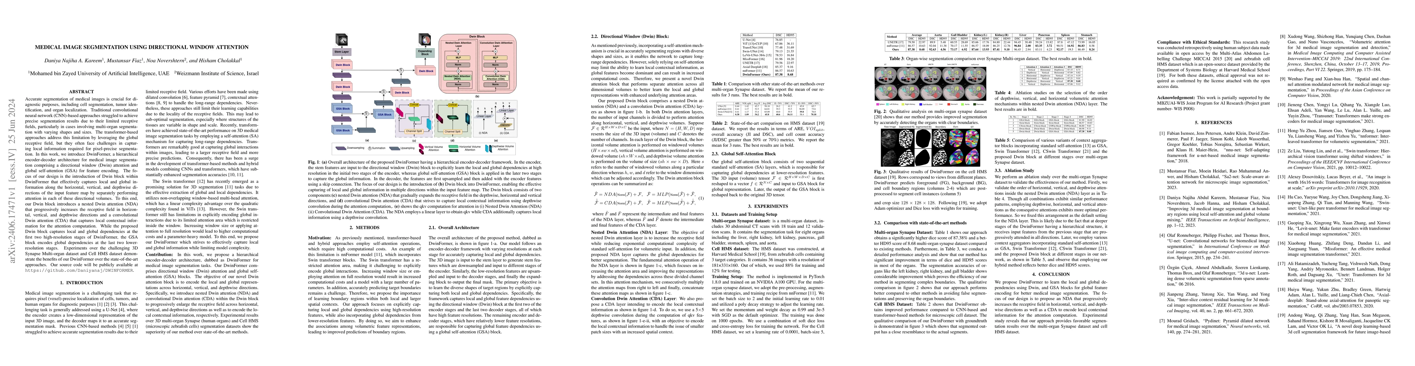 Thumbnail for Medical Image Segmentation Using Directional Window Attention