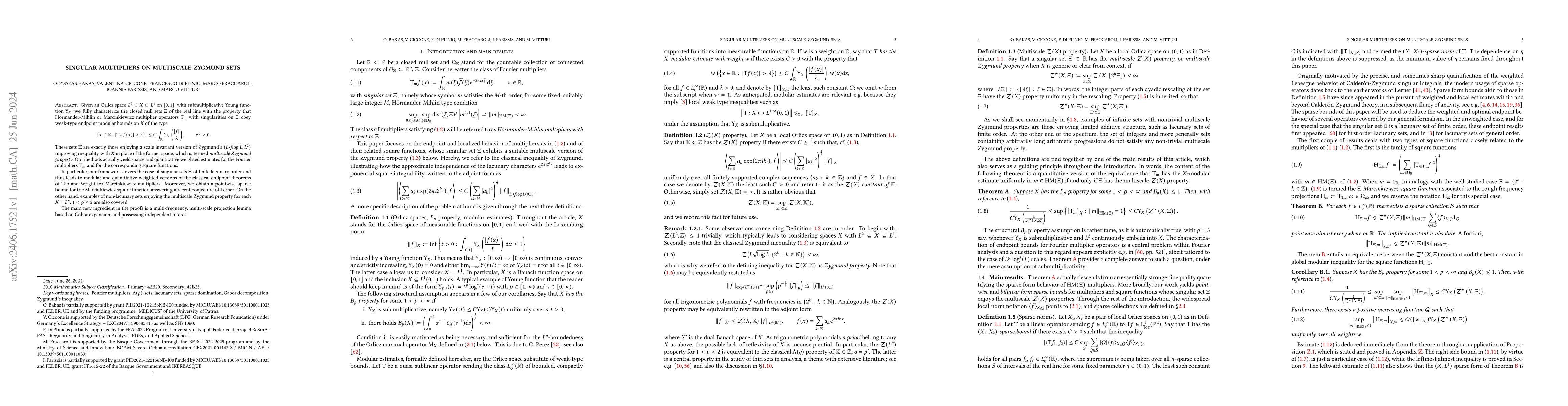 Thumbnail for Singular multipliers on multiscale Zygmund sets