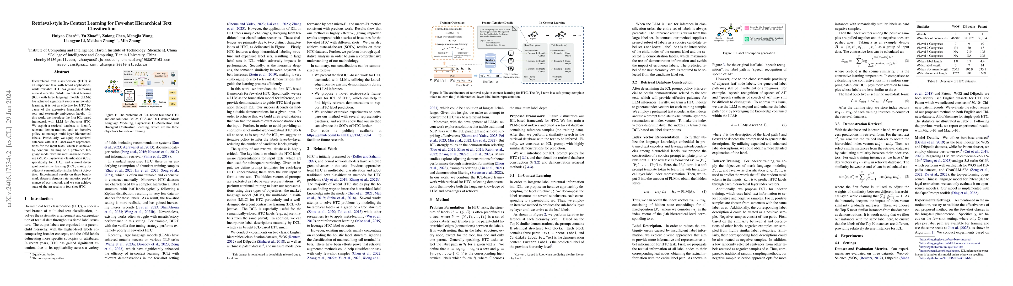 Thumbnail for Retrieval-style In-Context Learning for Few-shot Hierarchical Text
  Classification