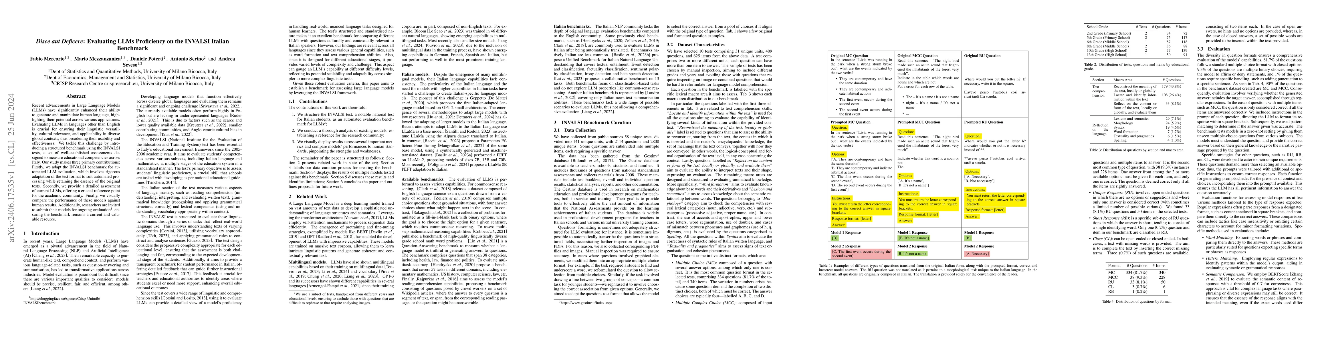Thumbnail for Disce aut Deficere: Evaluating LLMs Proficiency on the INVALSI Italian
  Benchmark