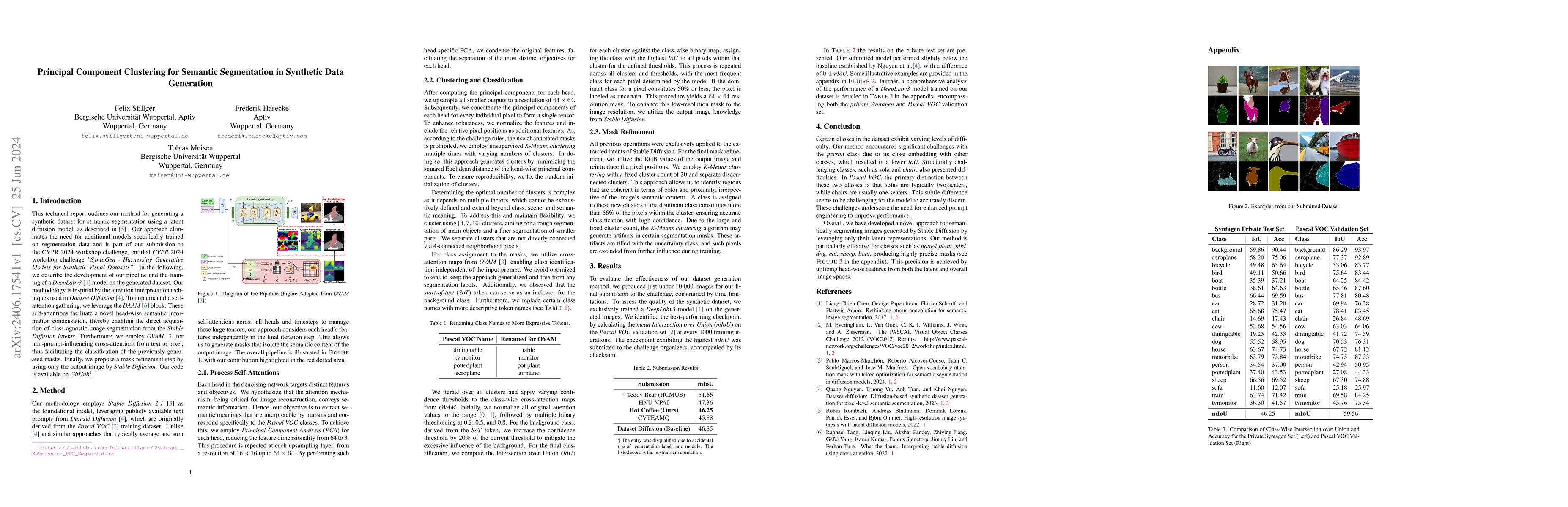 Thumbnail for Principal Component Clustering for Semantic Segmentation in Synthetic
  Data Generation