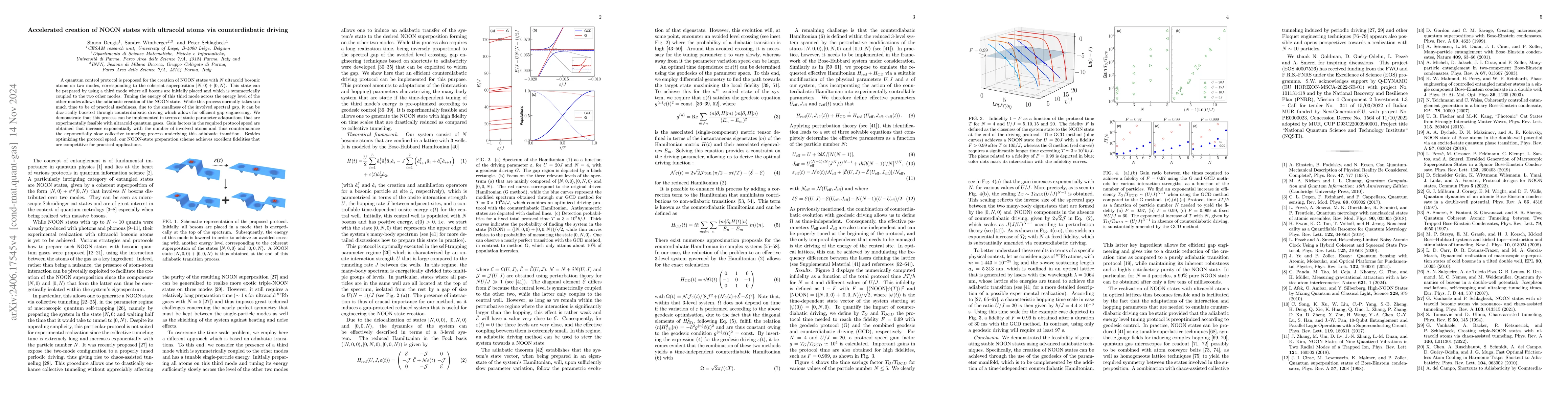 Thumbnail for Accelerated creation of NOON states with ultracold atoms via
  counterdiabatic driving