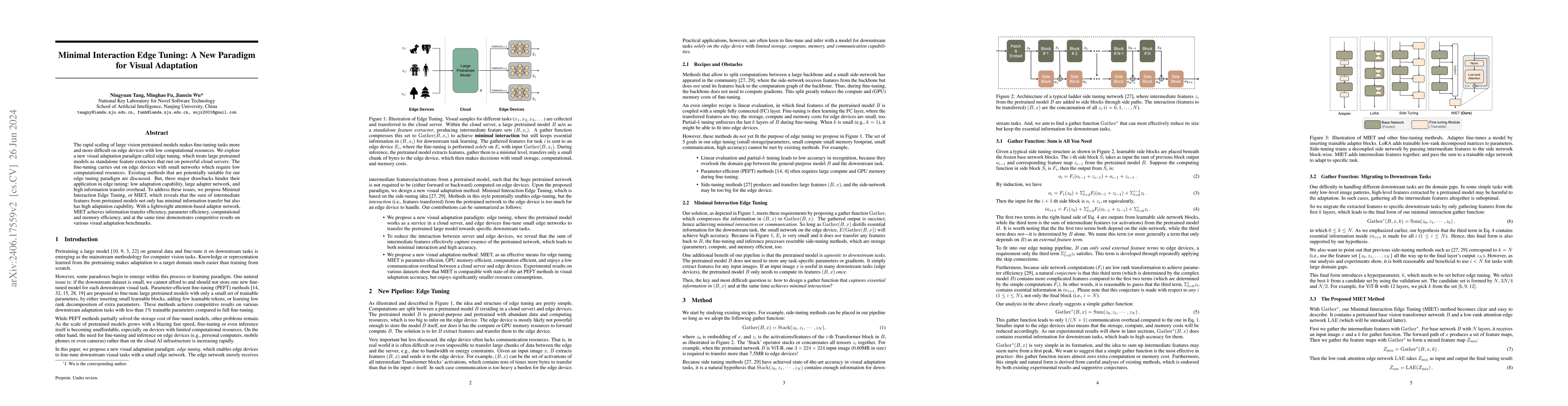 Thumbnail for Minimal Interaction Edge Tuning: A New Paradigm for Visual Adaptation