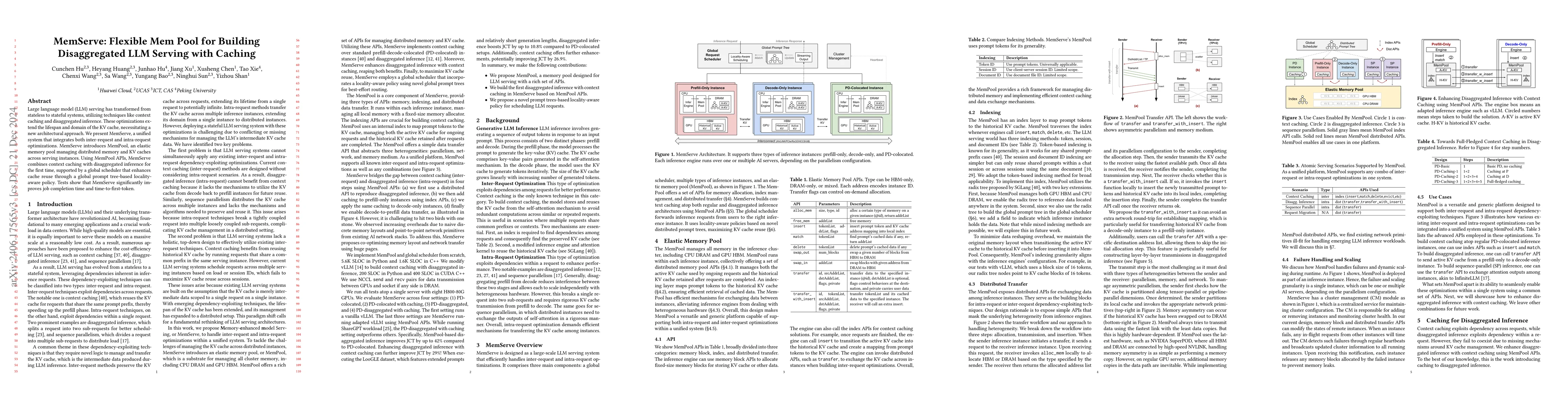 Thumbnail for MemServe: Context Caching for Disaggregated LLM Serving with Elastic
  Memory Pool