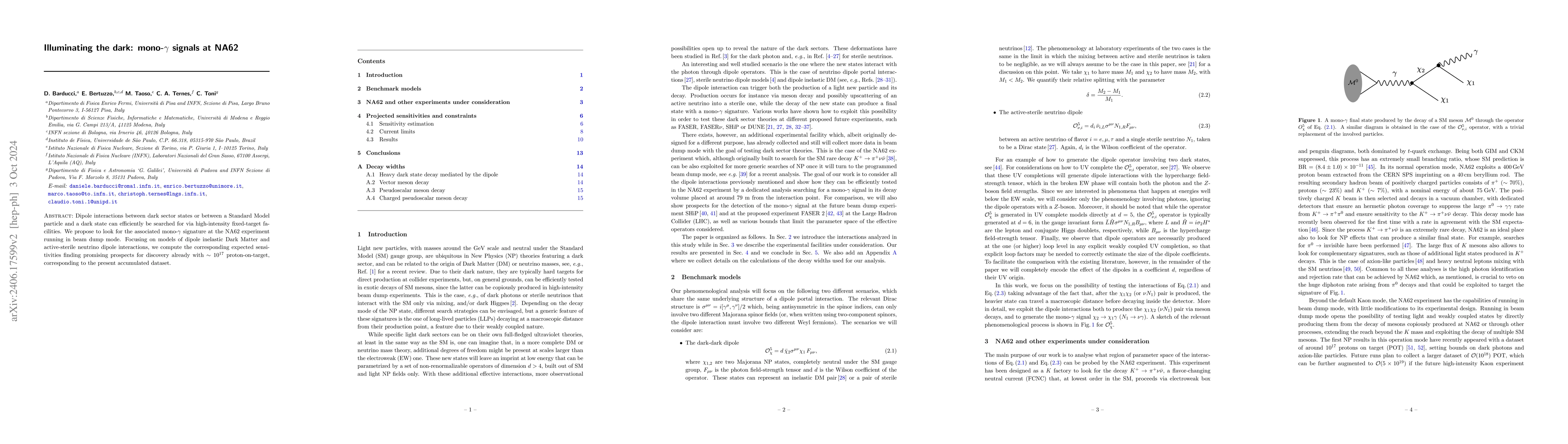 Thumbnail for Illuminating the dark: mono-$\gamma$ signals at NA62