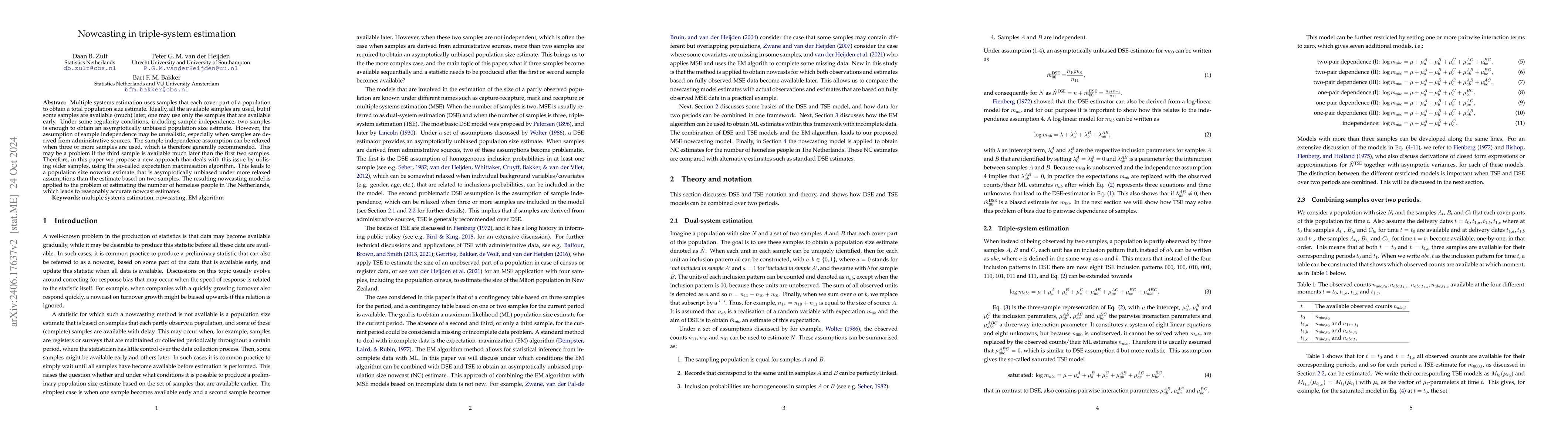 Thumbnail for Nowcasting in triple-system estimation
