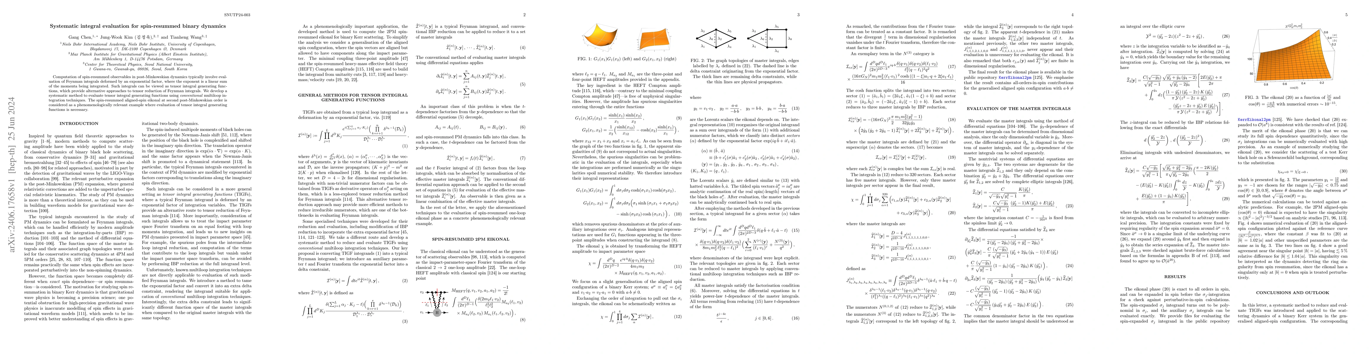 Thumbnail for Systematic integral evaluation for spin-resummed binary dynamics