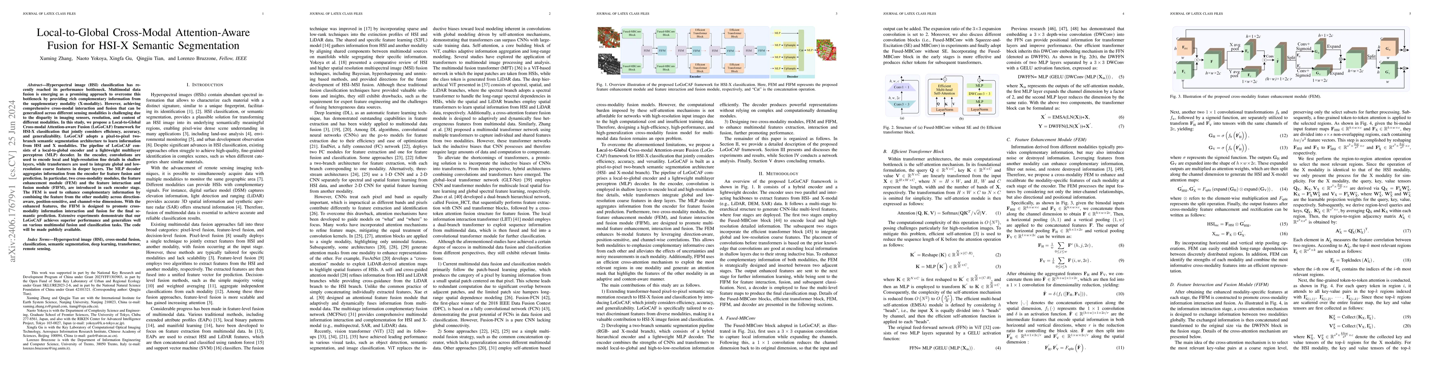 Thumbnail for Local-to-Global Cross-Modal Attention-Aware Fusion for HSI-X Semantic
  Segmentation