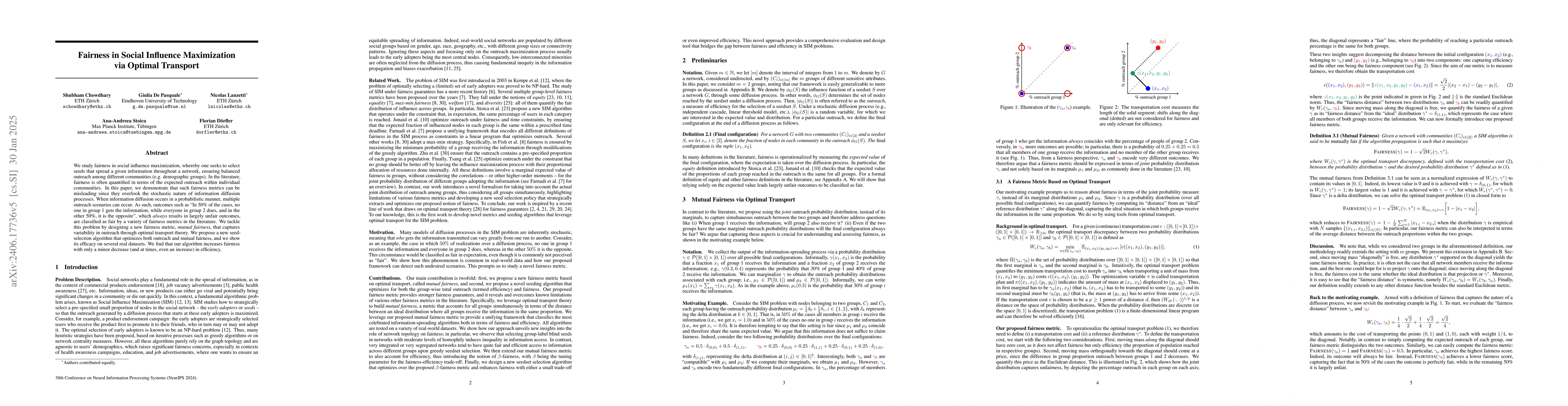 Thumbnail for Fairness in Social Influence Maximization via Optimal Transport