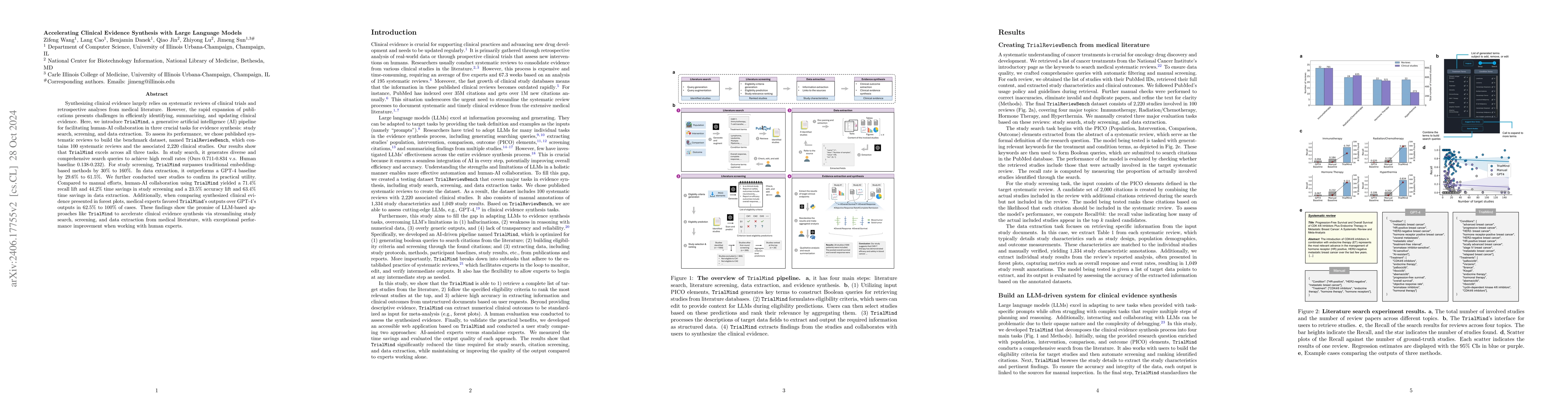 Thumbnail for Accelerating Clinical Evidence Synthesis with Large Language Models
