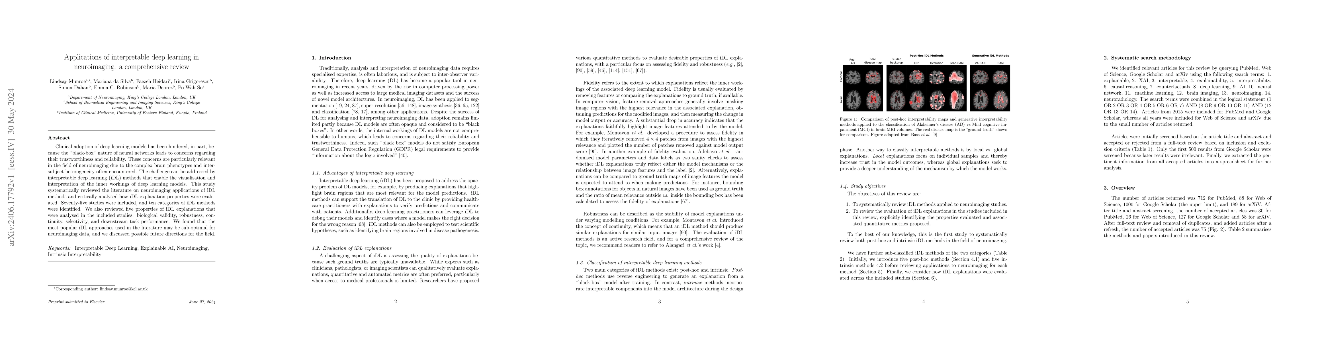 Thumbnail for Applications of interpretable deep learning in neuroimaging: a
  comprehensive review