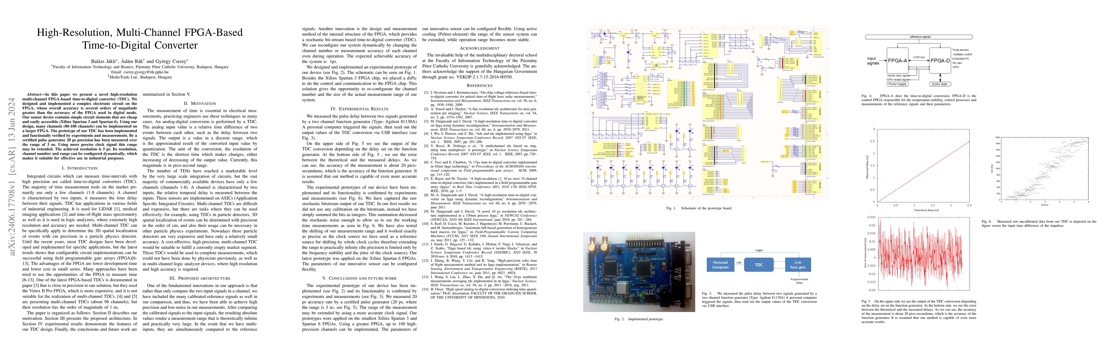 Thumbnail for High-Resolution, Multi-Channel FPGA-Based Time-to-Digital Converter