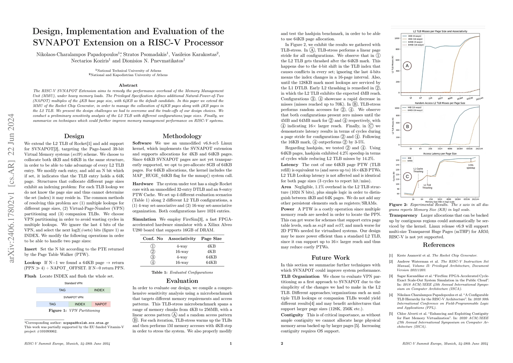 Thumbnail for Design, Implementation and Evaluation of the SVNAPOT Extension on a
  RISC-V Processor