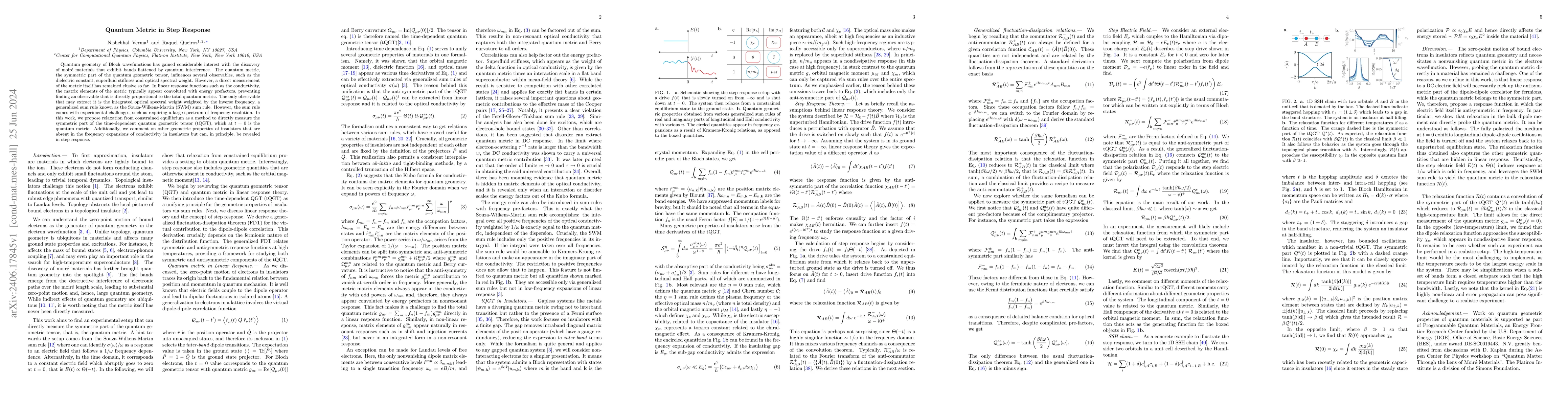 Thumbnail for Quantum Metric in Step Response