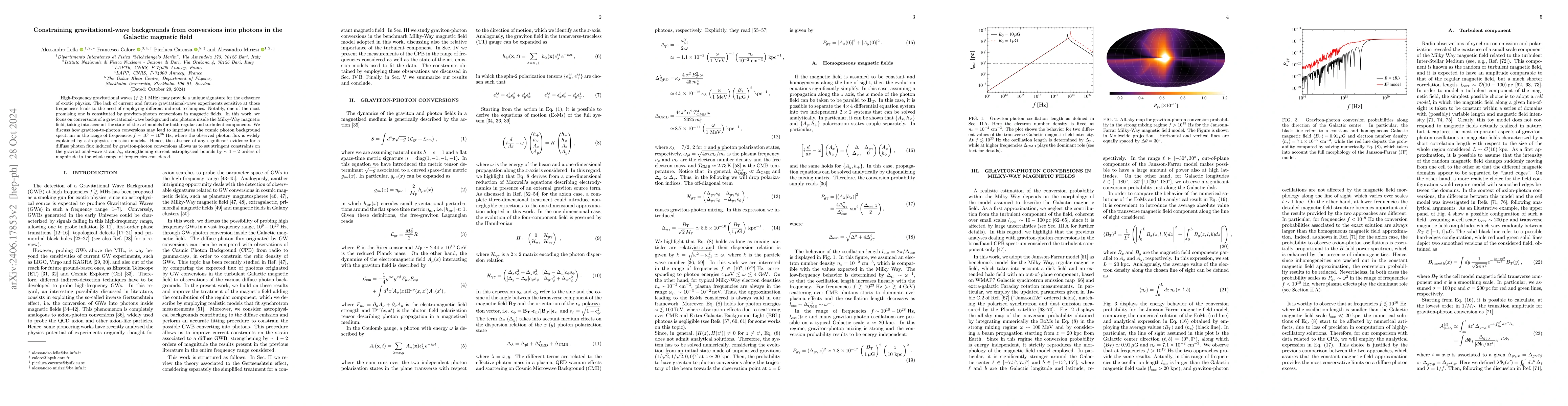 Thumbnail for Constraining gravitational-wave backgrounds from conversions into
  photons in the Galactic magnetic field