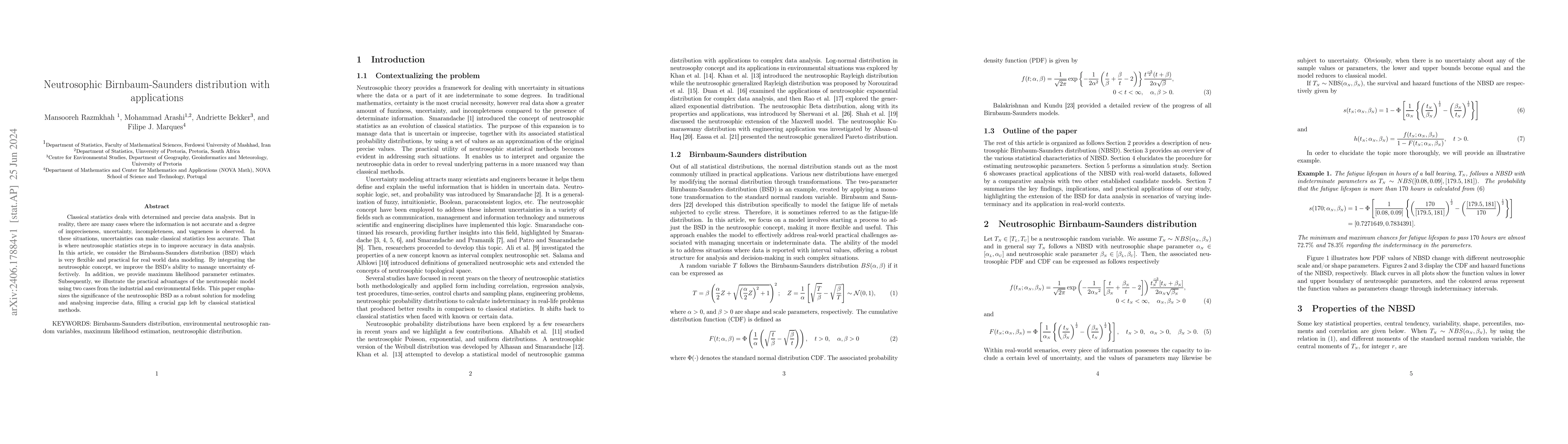 Thumbnail for Neutrosophic Birnbaum-Saunders distribution with applications