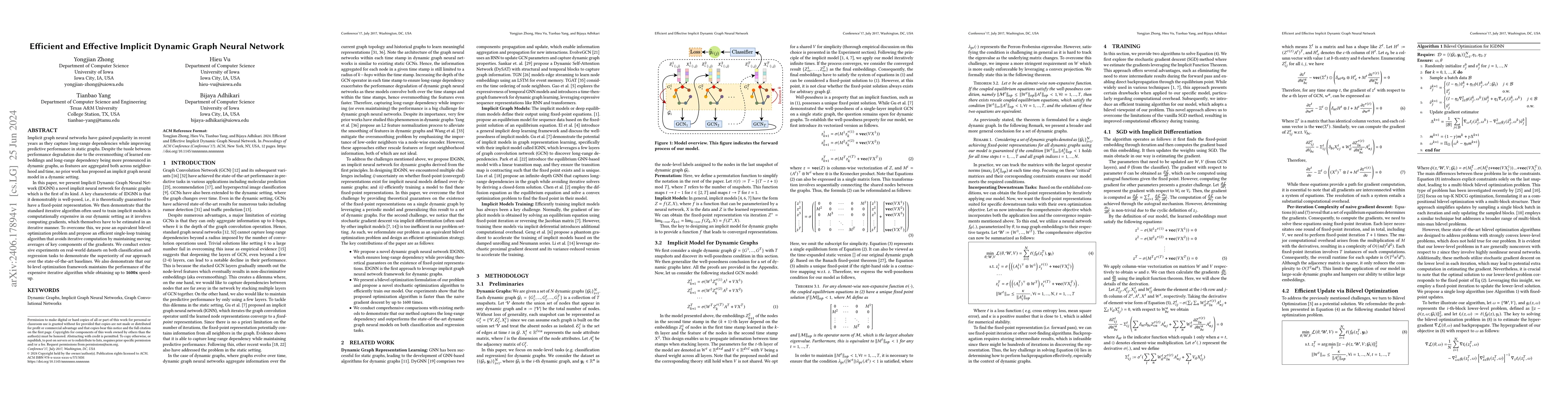 Thumbnail for Efficient and Effective Implicit Dynamic Graph Neural Network