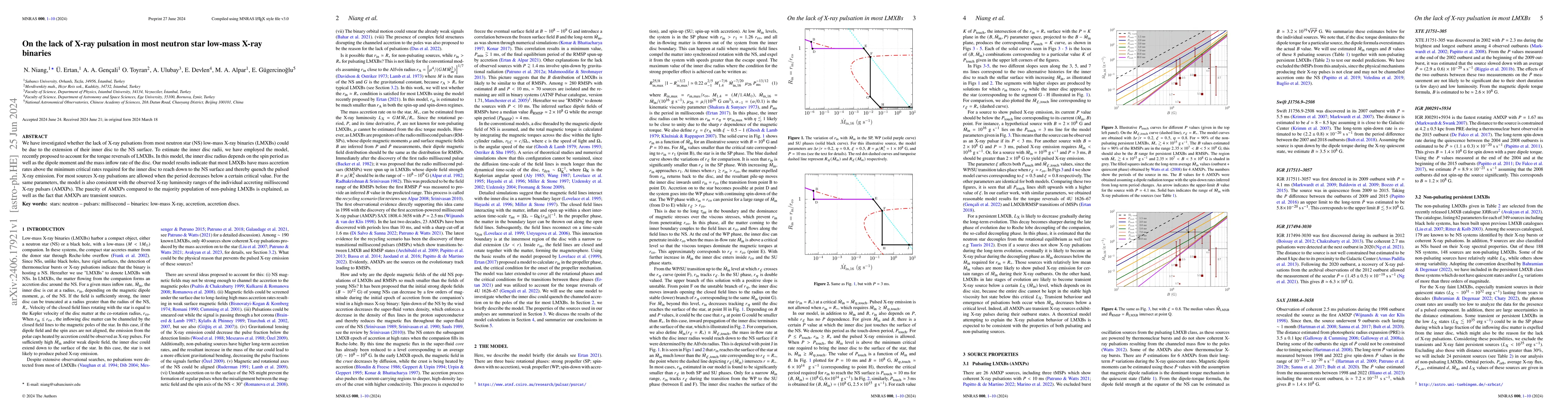Thumbnail for On the lack of X-ray pulsation in most neutron star low-mass X-ray
  binaries