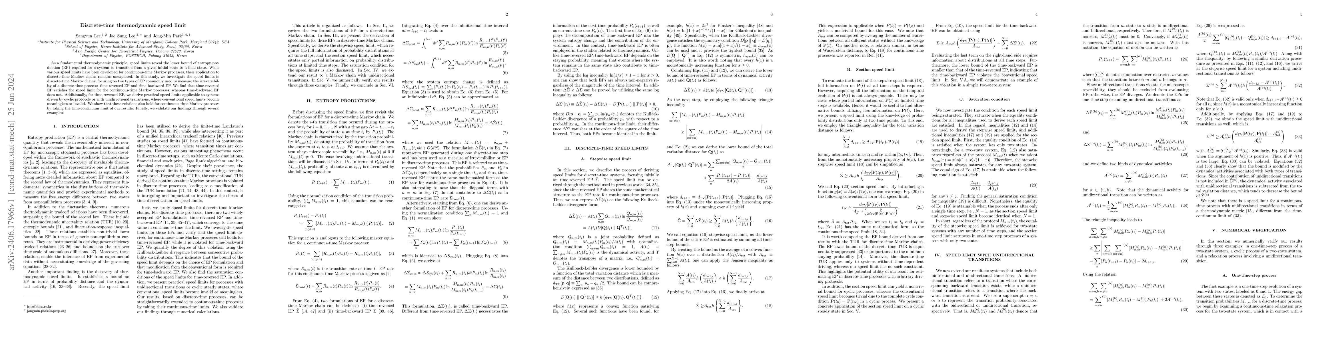 Thumbnail for Discrete-time thermodynamic speed limit