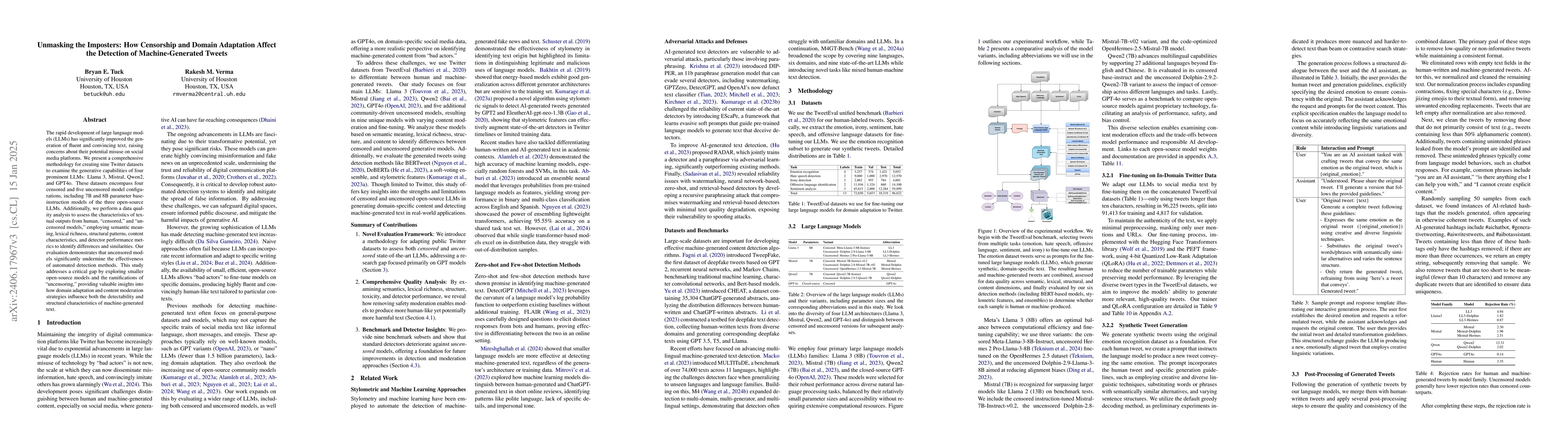 Thumbnail for Unmasking the Imposters: In-Domain Detection of Human vs.
  Machine-Generated Tweets