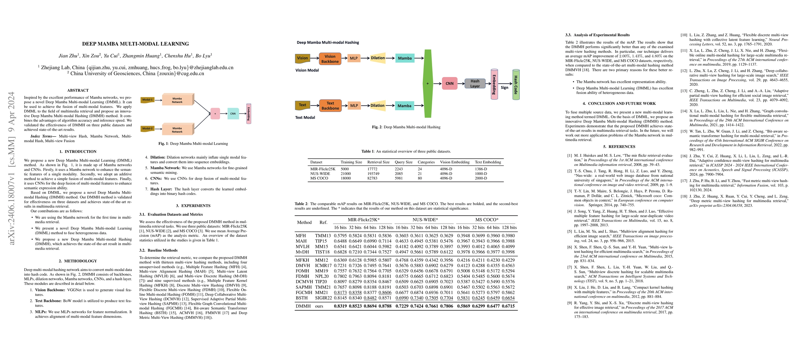 Thumbnail for Deep Mamba Multi-modal Learning