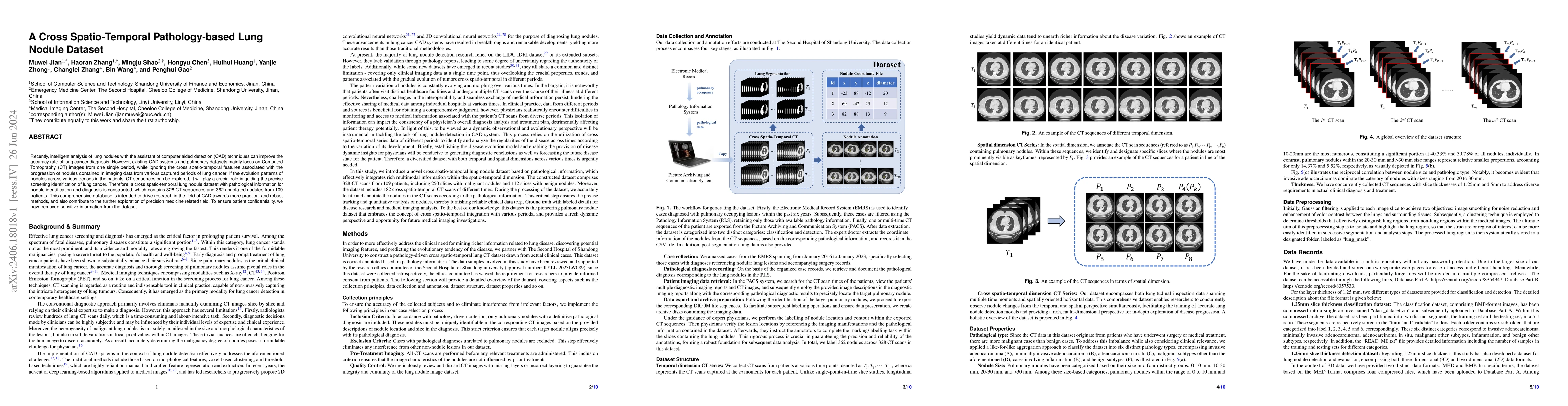 Thumbnail for A Cross Spatio-Temporal Pathology-based Lung Nodule Dataset