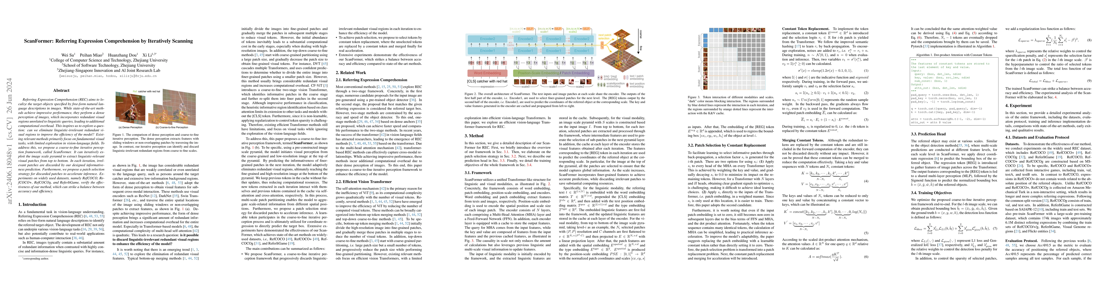 Thumbnail for ScanFormer: Referring Expression Comprehension by Iteratively Scanning