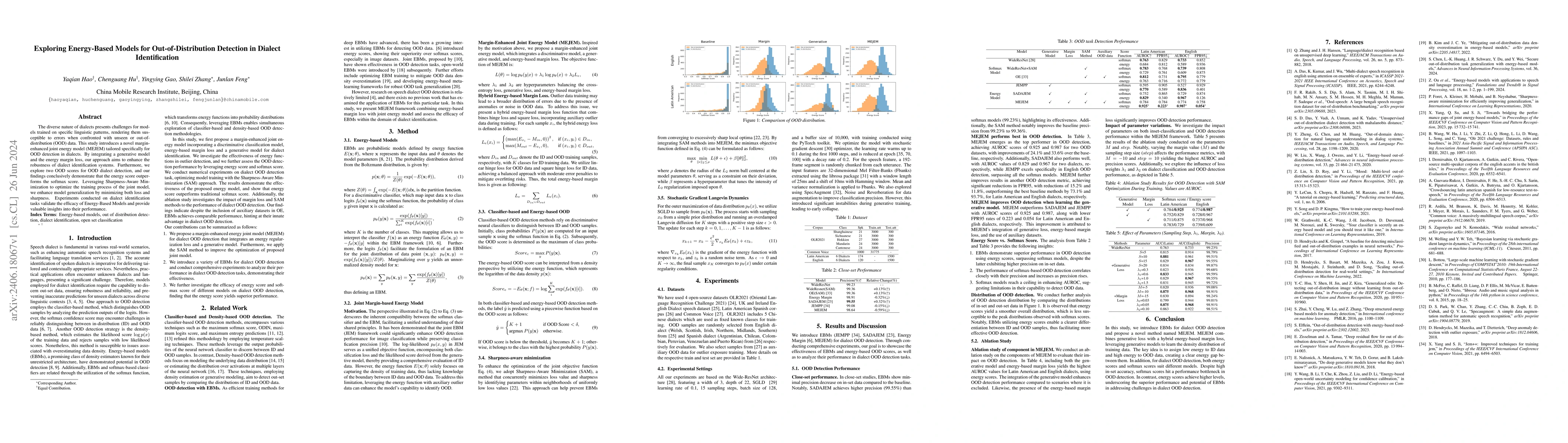 Thumbnail for Exploring Energy-Based Models for Out-of-Distribution Detection in
  Dialect Identification