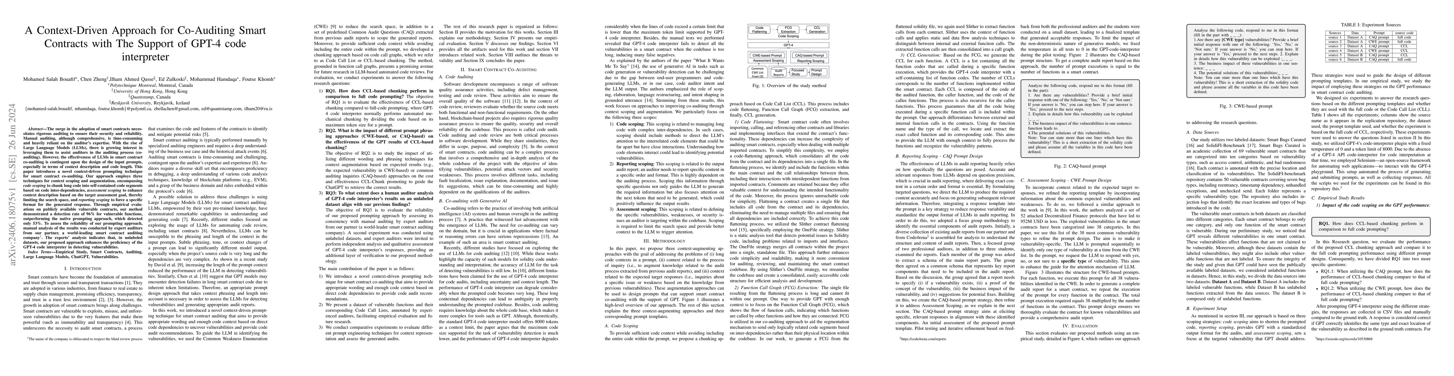 Thumbnail for A Context-Driven Approach for Co-Auditing Smart Contracts with The
  Support of GPT-4 code interpreter