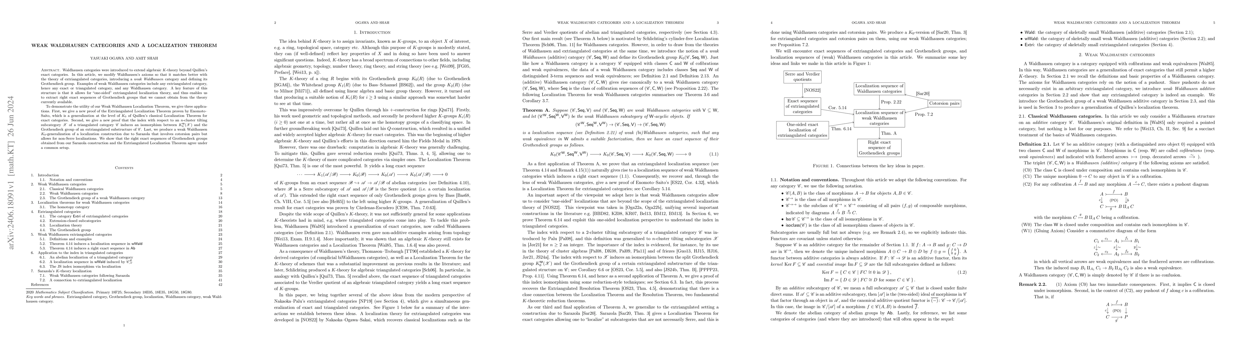 Thumbnail for Weak Waldhausen categories and a localization theorem
