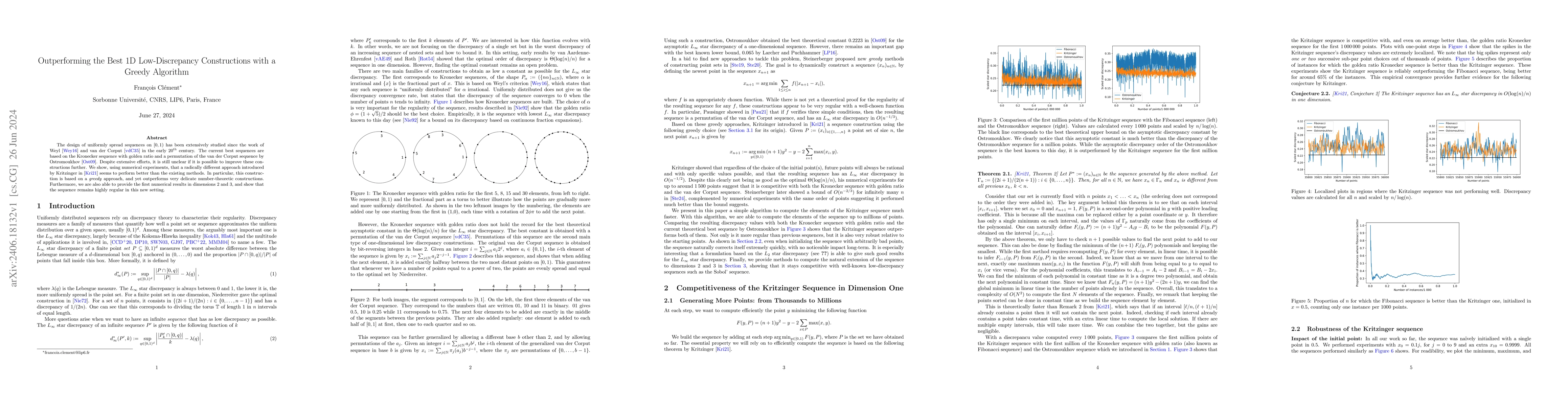 Thumbnail for Outperforming the Best 1D Low-Discrepancy Constructions with a Greedy
  Algorithm