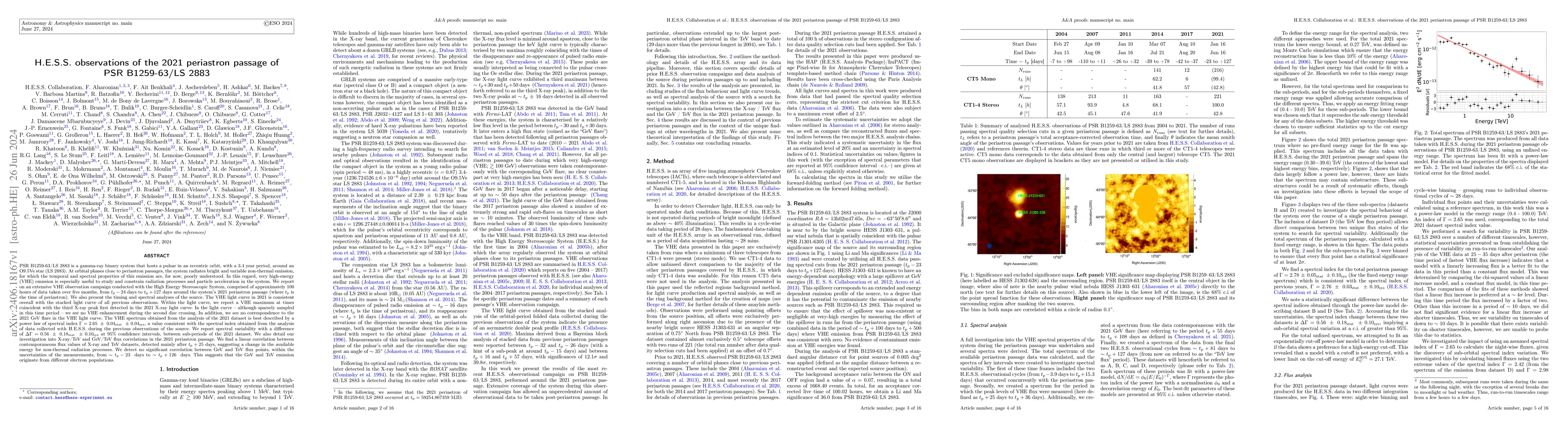 Thumbnail for H.E.S.S. observations of the 2021 periastron passage of PSR B1259-63/LS
  2883