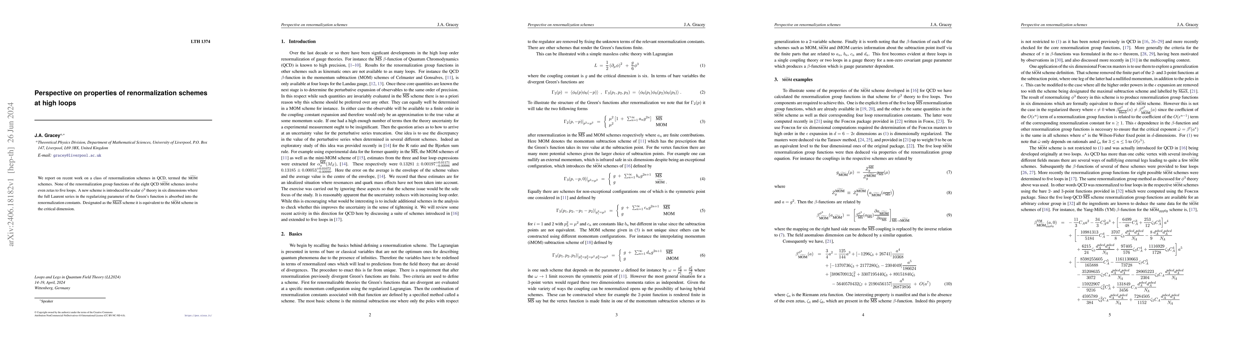Thumbnail for Perspective on properties of renormalization schemes at high loops