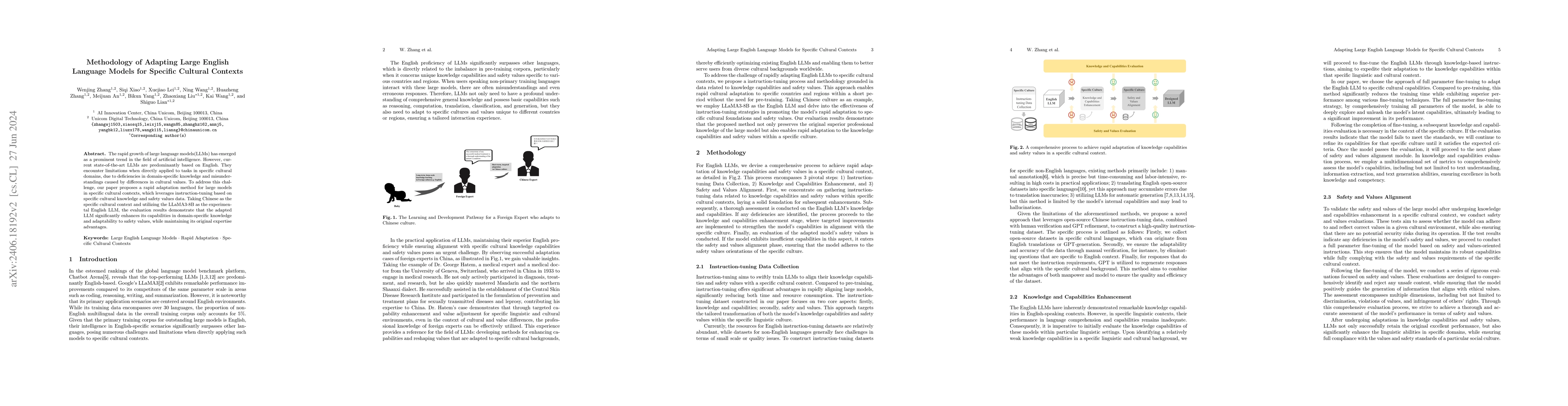 Thumbnail for Methodology of Adapting Large English Language Models for Specific
  Cultural Contexts