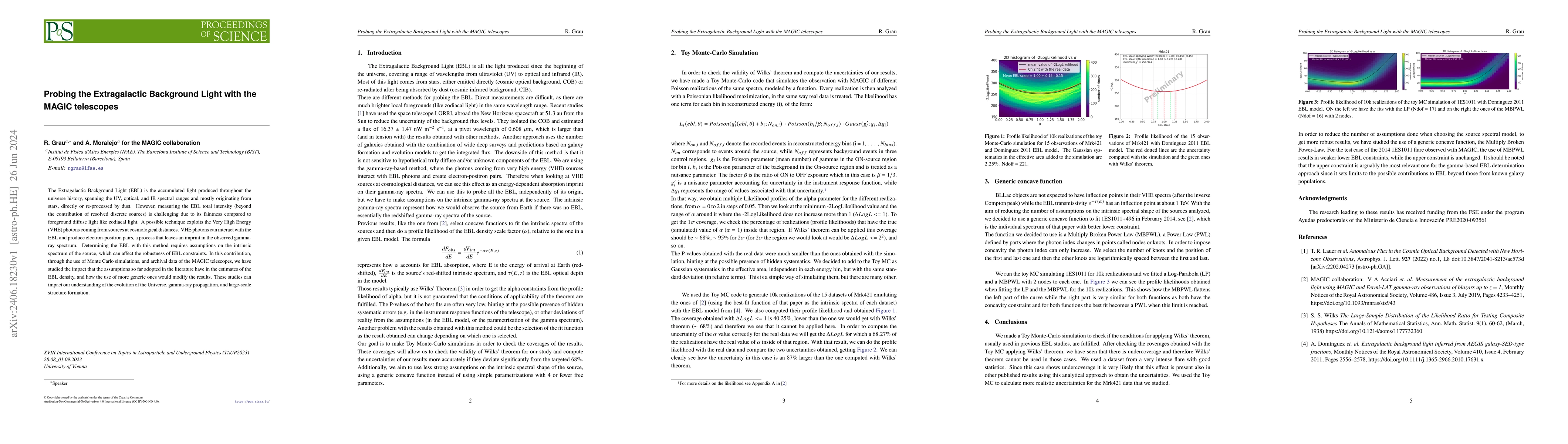 Thumbnail for Probing the Extragalactic Background Light with the MAGIC telescopes