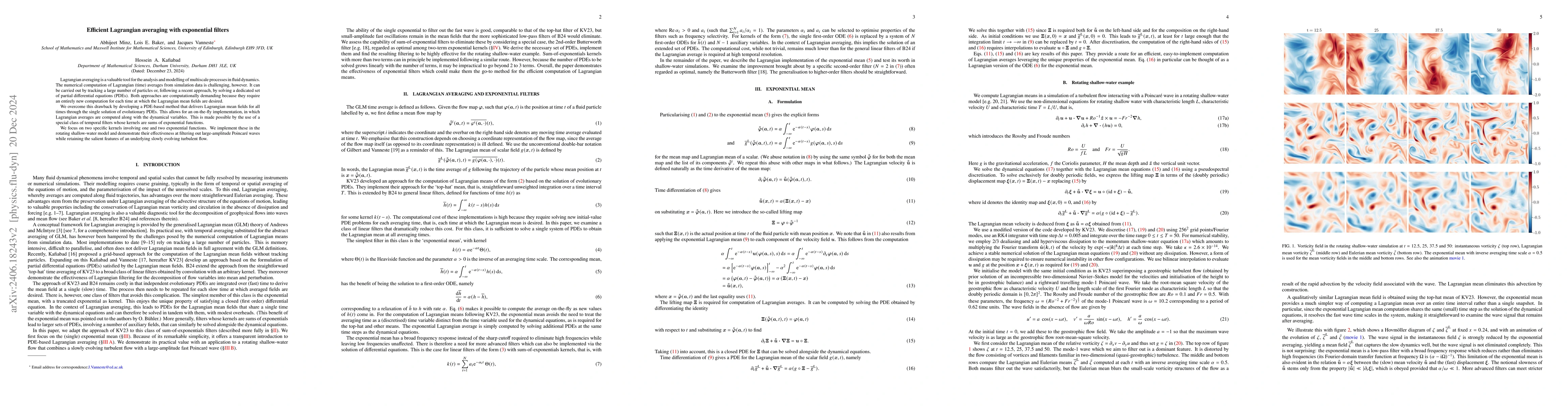 Thumbnail for The exponential Lagrangian mean