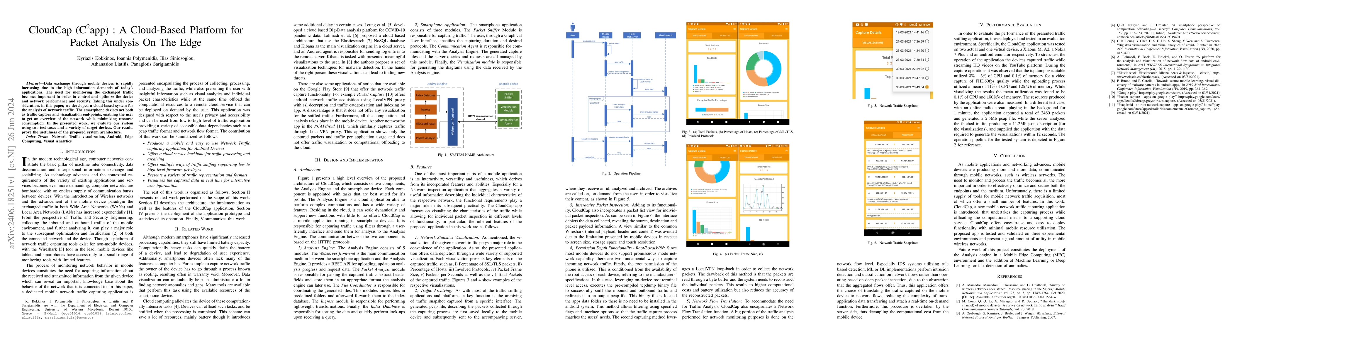 Thumbnail for CloudCap (C2app) : A Cloud-Based Platform for Packet Analysis On The
  Edge