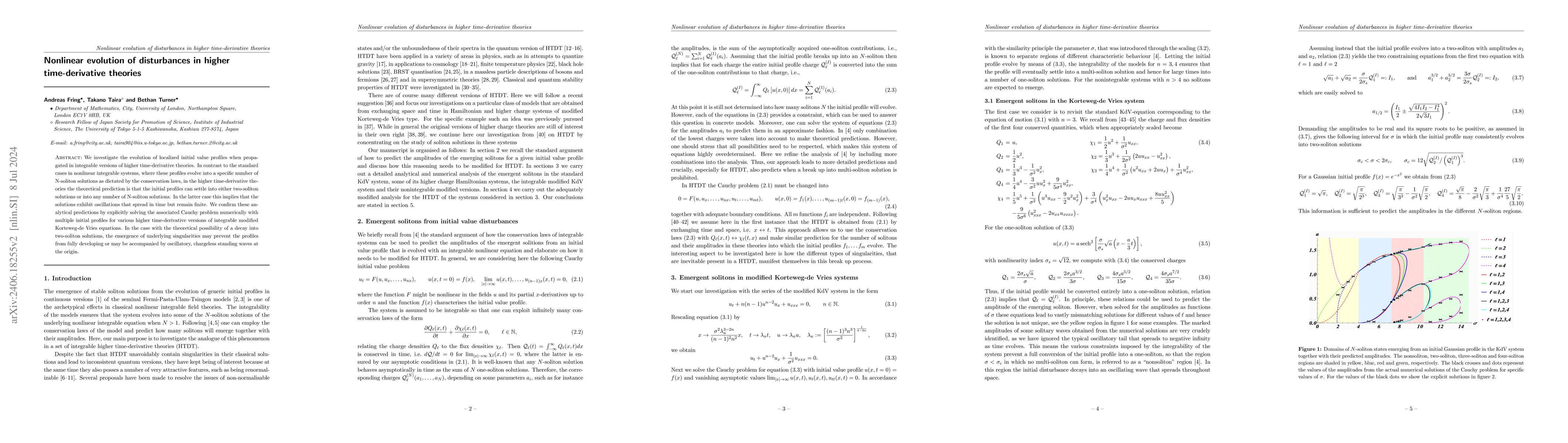 Thumbnail for Nonlinear evolution of disturbances in higher time-derivative theories